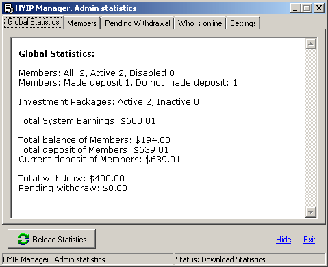 Product picture HYIPStat Software